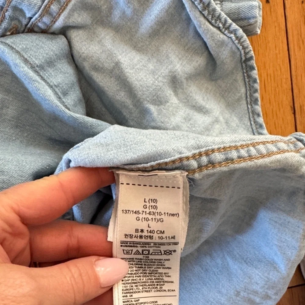 GAP Denim | Light Blue Button Down Shirt for Kids | size 10